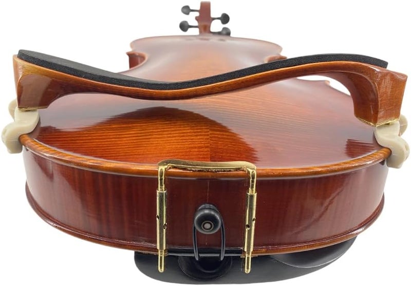 ModouString Viola shoulder rest 16 inch with Adjustable Height,Foam Pad Flame Maple Wood Viola Chin Rest Easy to use - Image 4